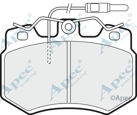 APEC BRAKING Bremžu uzliku kompl., Disku bremzes PAD473